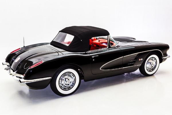 For Sale Used 1958 Chevrolet Corvette Black & Red Frame-Off | American Dream Machines Des Moines IA 50309