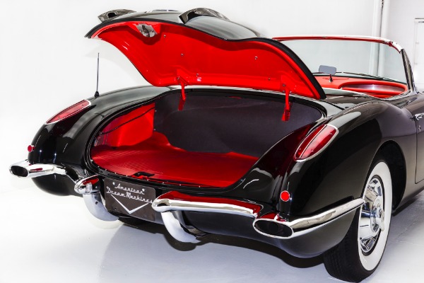 For Sale Used 1958 Chevrolet Corvette Black & Red Frame-Off | American Dream Machines Des Moines IA 50309