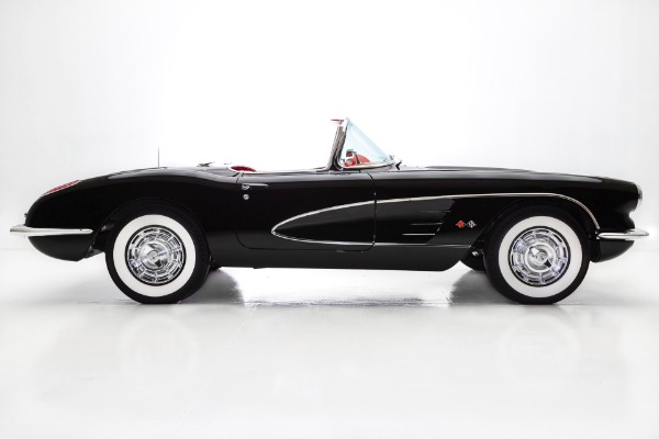 For Sale Used 1958 Chevrolet Corvette Black & Red Frame-Off | American Dream Machines Des Moines IA 50309