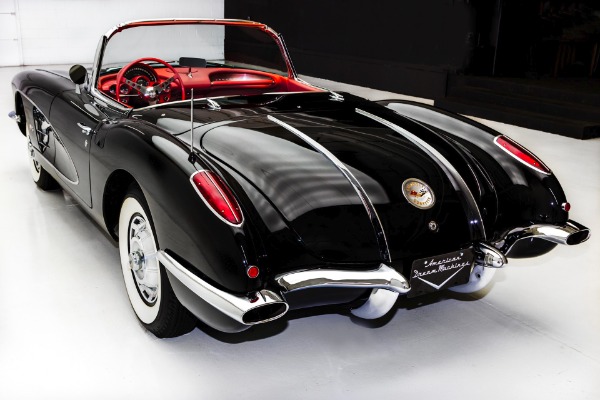 For Sale Used 1958 Chevrolet Corvette Black & Red Frame-Off | American Dream Machines Des Moines IA 50309