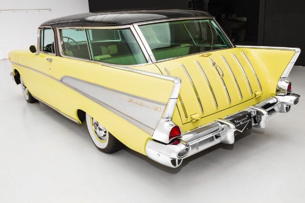 For Sale Used 1957 Chevrolet Nomad Rare Black & Cream | American Dream Machines Des Moines IA 50309