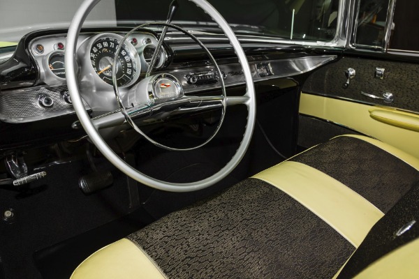 For Sale Used 1957 Chevrolet Nomad Rare Black & Cream | American Dream Machines Des Moines IA 50309