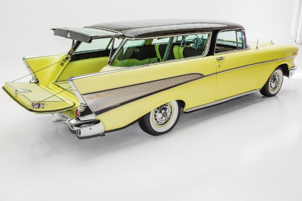 For Sale Used 1957 Chevrolet Nomad Rare Black & Cream | American Dream Machines Des Moines IA 50309