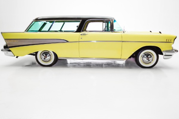 For Sale Used 1957 Chevrolet Nomad Rare Black & Cream | American Dream Machines Des Moines IA 50309