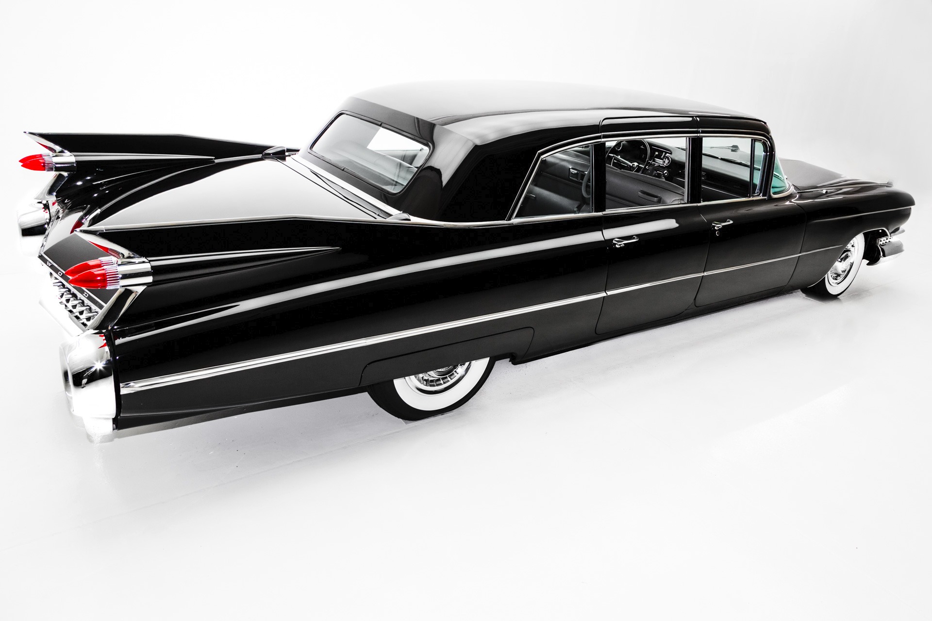 For Sale Used 1959 Cadillac Fleetwood Limousine RARE Leather | American Dream Machines Des Moines IA 50309