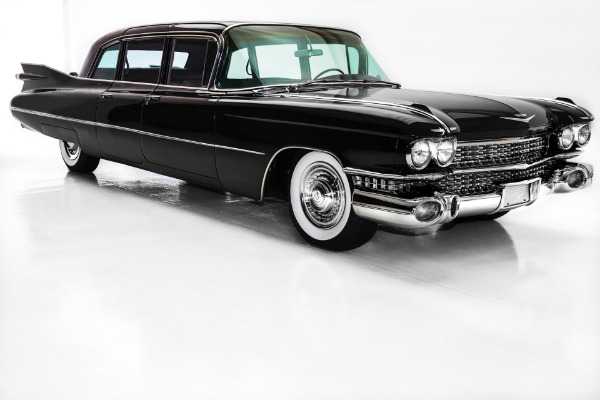 For Sale Used 1959 Cadillac Fleetwood Limousine RARE Leather | American Dream Machines Des Moines IA 50309