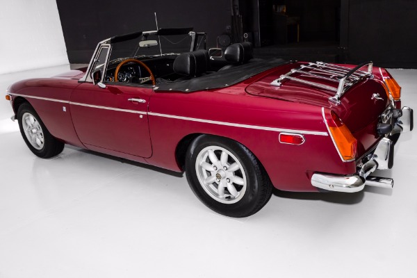 For Sale Used 1974 MG MGB Burgundy, Chrome Bumpers, British Sports Car (WHOLESALE CLEARANCE PRICED) | American Dream Machines Des Moines IA 50309