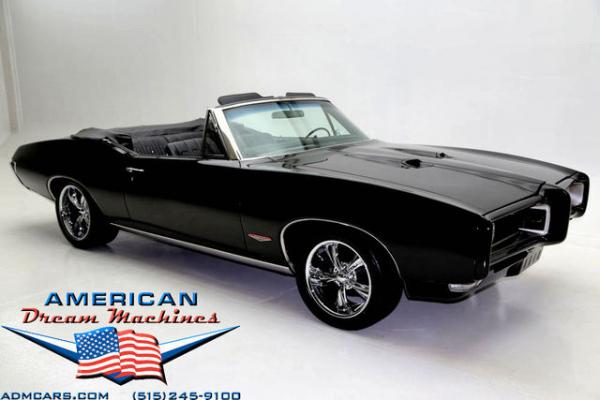 For Sale Used 1968 Pontiac Tempest convertible Triple Black | American Dream Machines Des Moines IA 50309