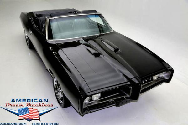 For Sale Used 1968 Pontiac Tempest convertible Triple Black | American Dream Machines Des Moines IA 50309