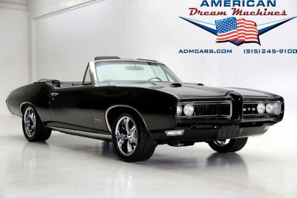 For Sale Used 1968 Pontiac Tempest convertible Triple Black | American Dream Machines Des Moines IA 50309