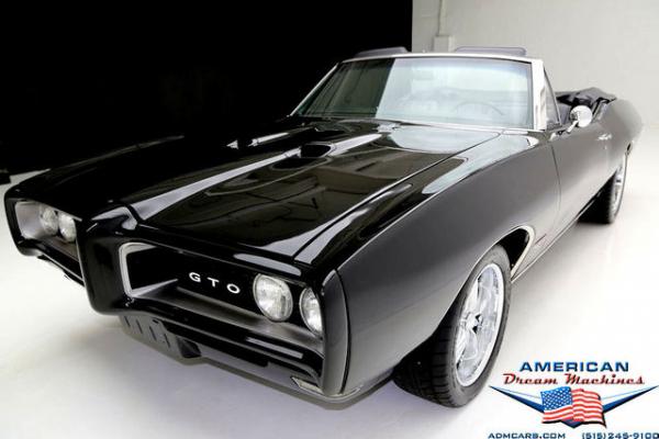 For Sale Used 1968 Pontiac Tempest convertible Triple Black | American Dream Machines Des Moines IA 50309