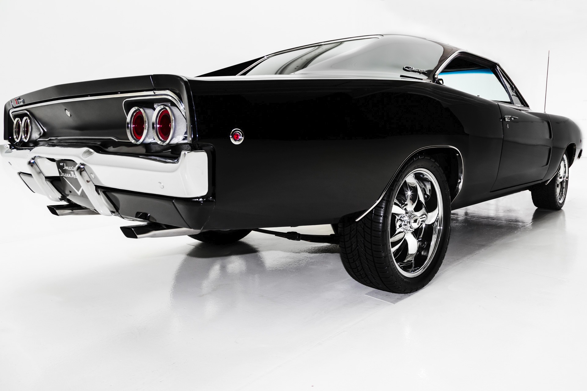 For Sale Used 1968 Dodge Charger Black 440, Pistol Grip 4-Spd | American Dream Machines Des Moines IA 50309