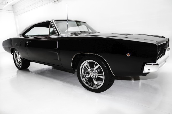 For Sale Used 1968 Dodge Charger Black 440, Pistol Grip 4-Spd | American Dream Machines Des Moines IA 50309