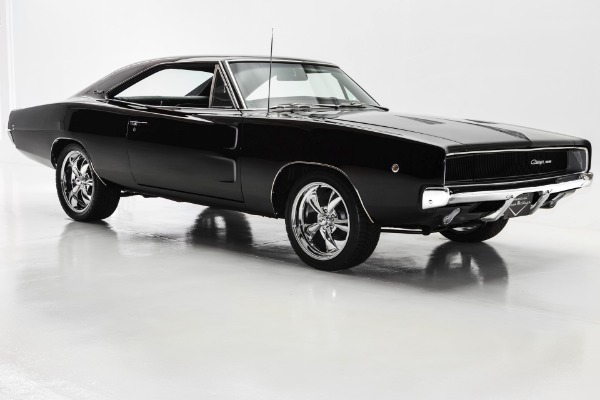 For Sale Used 1968 Dodge Charger Black 440, Pistol Grip 4-Spd | American Dream Machines Des Moines IA 50309