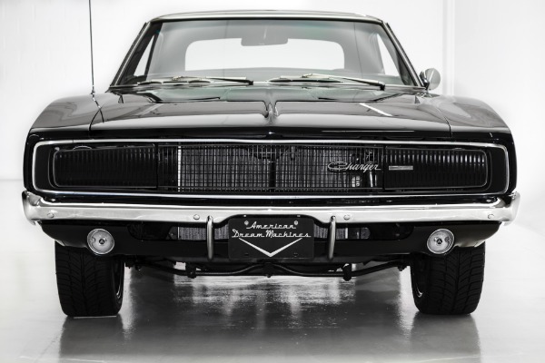 For Sale Used 1968 Dodge Charger Black 440, Pistol Grip 4-Spd | American Dream Machines Des Moines IA 50309