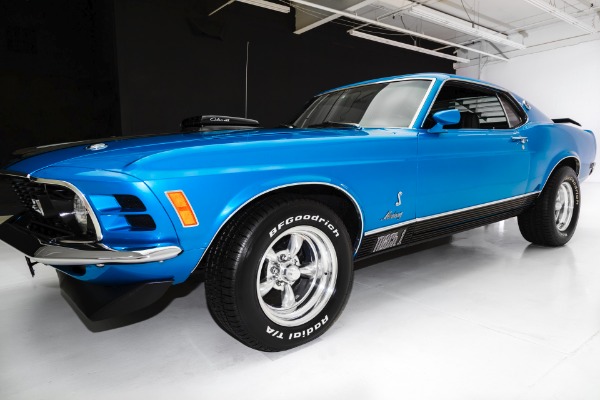 For Sale Used 1970 Ford Mustang Blue R Code 428 Cobra Jet | American Dream Machines Des Moines IA 50309