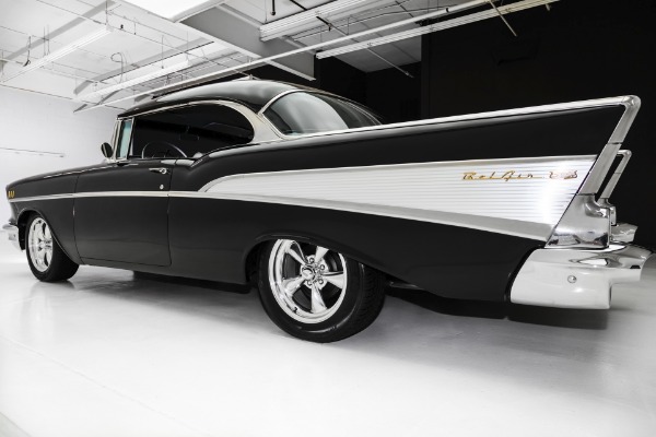 1957 Chevrolet Bel Air New Black Paint New Silver Black