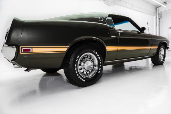 For Sale Used 1969 Ford Mustang Mach 1 Dark Jade Green  351 A/C | American Dream Machines Des Moines IA 50309