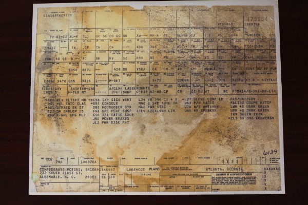 For Sale Used 1970 Chevrolet Chevelle SS #'s 396 Build Sheet | American Dream Machines Des Moines IA 50309