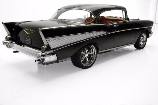 For Sale Used 1957 Chevrolet Bel Air Black 283 V8 Automatic AC | American Dream Machines Des Moines IA 50309