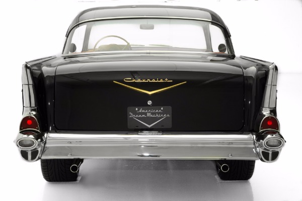 For Sale Used 1957 Chevrolet Bel Air Black 283 V8 Automatic AC | American Dream Machines Des Moines IA 50309