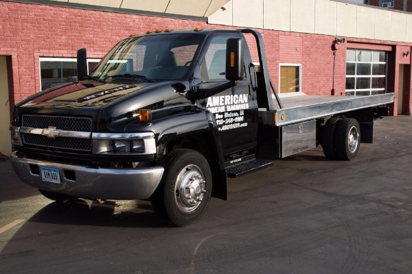 For Sale Used 2003 Chevrolet 5500 Black Rollback, Tow-truck, Flatbed  Duramax, Diesel, Aluminum Bed | American Dream Machines Des Moines IA 50309