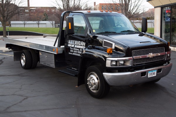 For Sale Used 2003 Chevrolet 5500 Black Rollback, Tow-truck, Flatbed  Duramax, Diesel, Aluminum Bed | American Dream Machines Des Moines IA 50309