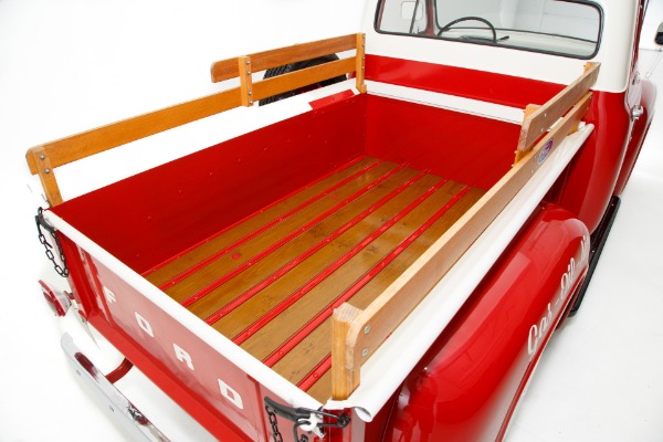 For Sale Used 1955 Ford Pickup F100 Texaco Shop Truck  Oak Bed | American Dream Machines Des Moines IA 50309