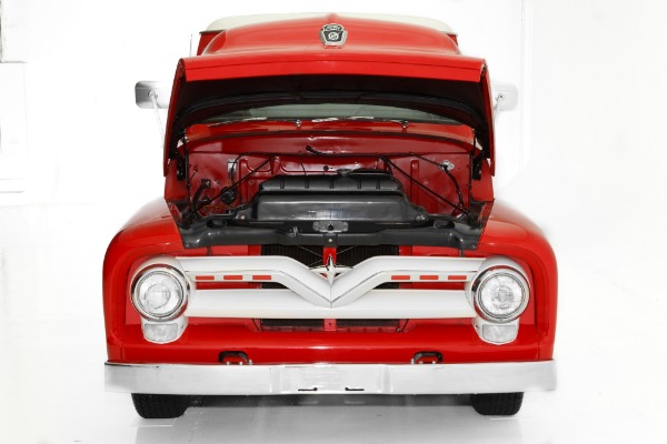 For Sale Used 1955 Ford Pickup F100 Texaco Shop Truck  Oak Bed | American Dream Machines Des Moines IA 50309