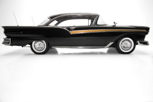 For Sale Used 1957 Ford Fairlane 500 Black/Black New Chrome | American Dream Machines Des Moines IA 50309