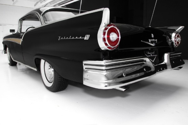 For Sale Used 1957 Ford Fairlane 500 Black/Black New Chrome | American Dream Machines Des Moines IA 50309