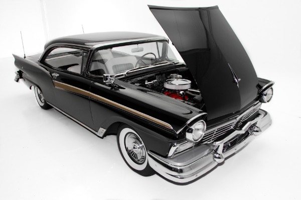 For Sale Used 1957 Ford Fairlane 500 Black/Black New Chrome | American Dream Machines Des Moines IA 50309