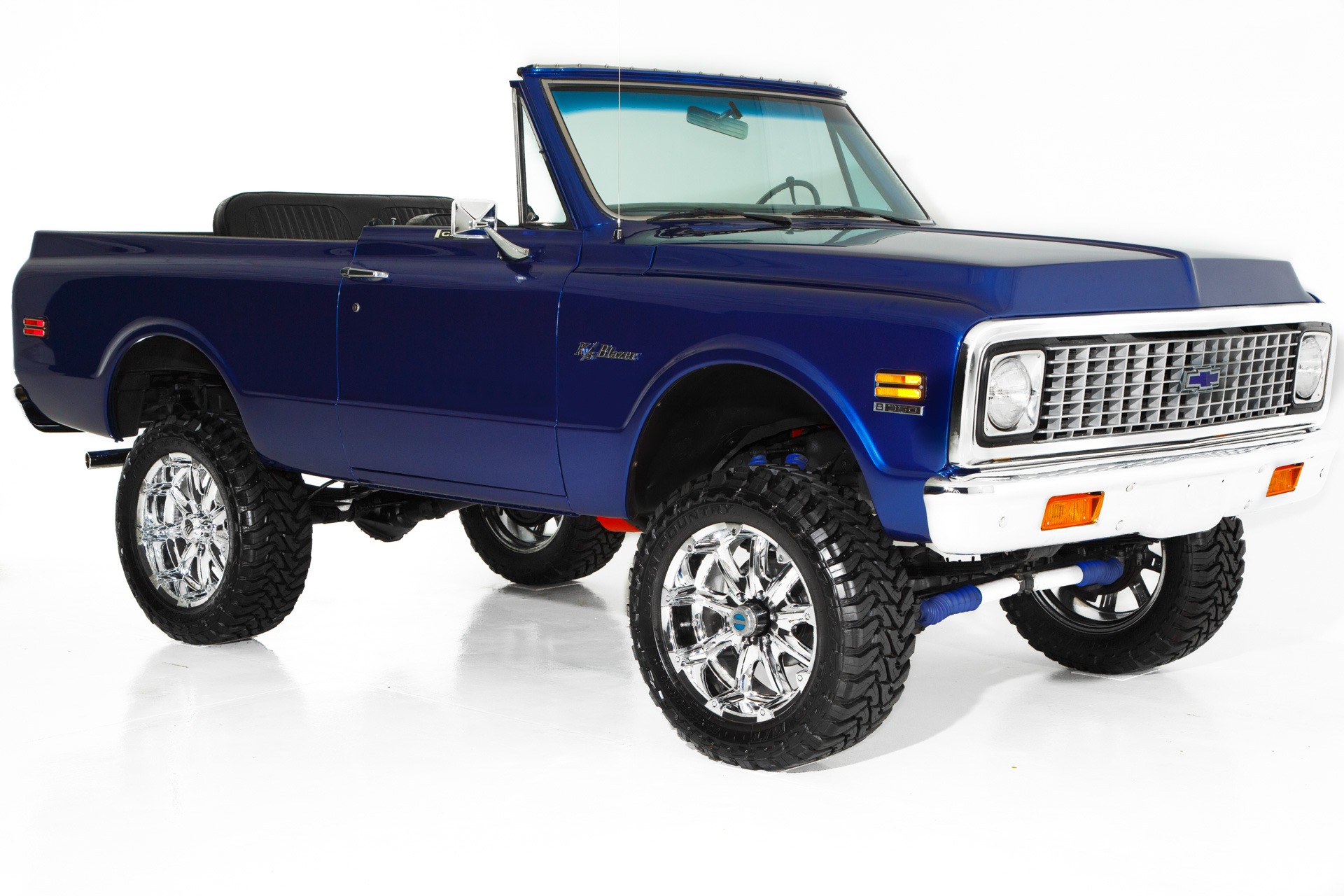 For Sale Used 1972 Chevrolet Blazer Blue Metallic 383 Soft top | American Dream Machines Des Moines IA 50309