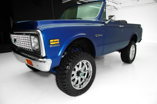 For Sale Used 1972 Chevrolet Blazer Blue Metallic 383 Soft top | American Dream Machines Des Moines IA 50309