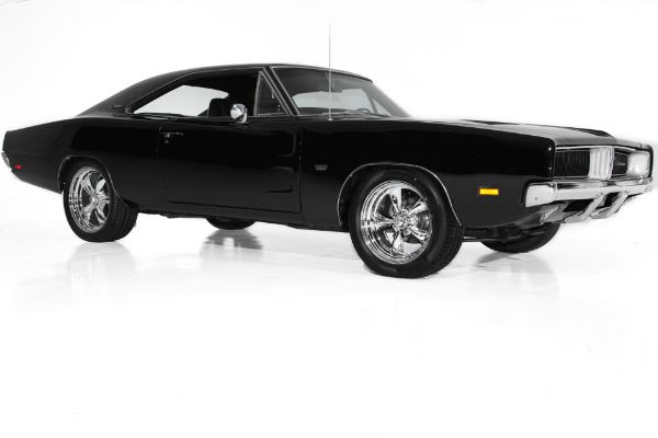 For Sale Used 1969 Dodge Charger Black 383 Big Block 4 speed | American Dream Machines Des Moines IA 50309