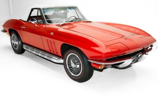 For Sale Used 1965 Chevrolet Corvette Red Convertible 2 Tops | American Dream Machines Des Moines IA 50309