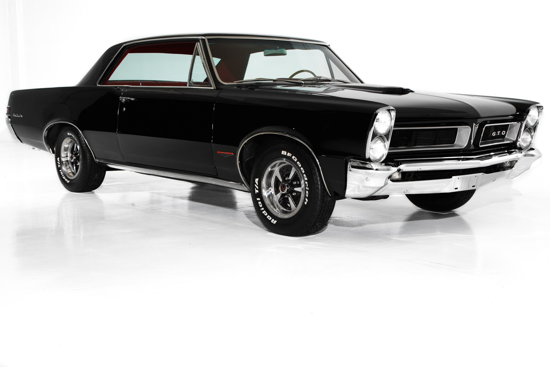 For Sale Used 1965 Pontiac GTO Black/Red 389/335 4-Speed PHS | American Dream Machines Des Moines IA 50309