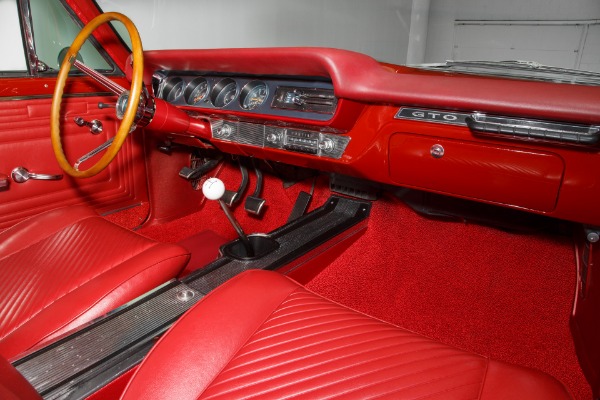 For Sale Used 1965 Pontiac GTO Black/Red 389/335 4-Speed PHS | American Dream Machines Des Moines IA 50309