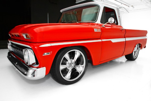 For Sale Used 1965 Chevrolet Pickup Red C10 frame-Off LS1 Auto | American Dream Machines Des Moines IA 50309