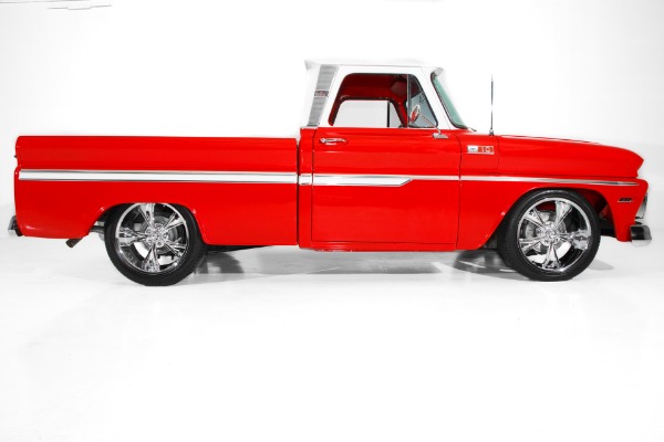 For Sale Used 1965 Chevrolet Pickup Red C10 frame-Off LS1 Auto | American Dream Machines Des Moines IA 50309