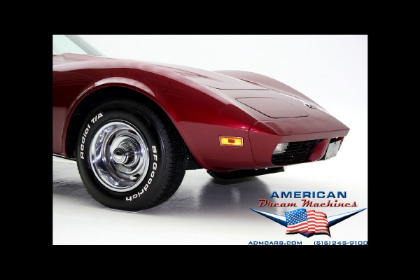 For Sale Used 1973 Chevrolet Corvette convertible Beautiful Brandywine | American Dream Machines Des Moines IA 50309