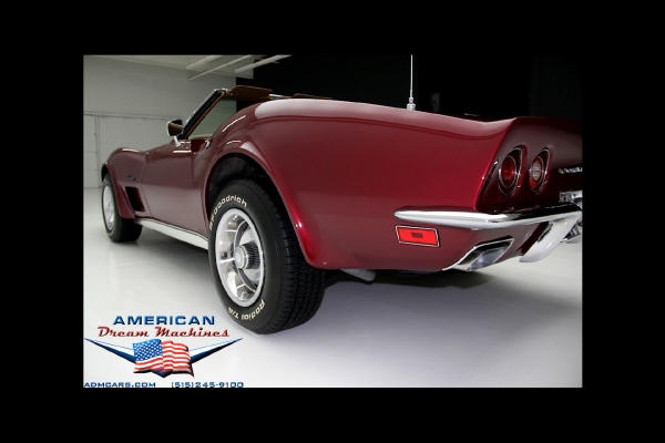 For Sale Used 1973 Chevrolet Corvette convertible Beautiful Brandywine | American Dream Machines Des Moines IA 50309