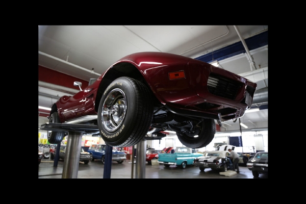 For Sale Used 1973 Chevrolet Corvette convertible Beautiful Brandywine | American Dream Machines Des Moines IA 50309