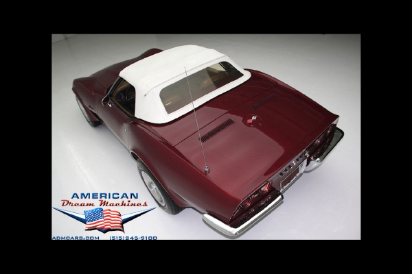 For Sale Used 1973 Chevrolet Corvette convertible Beautiful Brandywine | American Dream Machines Des Moines IA 50309