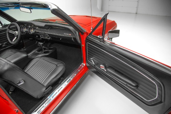 For Sale Used 1968 Ford Mustang Candy Apple Red New Black Int | American Dream Machines Des Moines IA 50309