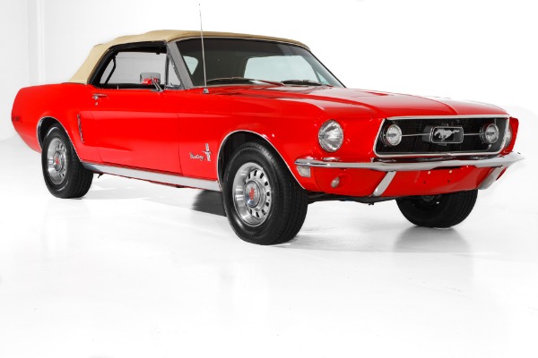 For Sale Used 1968 Ford Mustang Candy Apple Red New Black Int | American Dream Machines Des Moines IA 50309