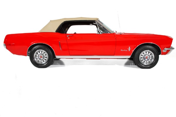 For Sale Used 1968 Ford Mustang Candy Apple Red New Black Int | American Dream Machines Des Moines IA 50309