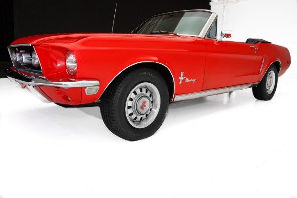 For Sale Used 1968 Ford Mustang Candy Apple Red New Black Int | American Dream Machines Des Moines IA 50309