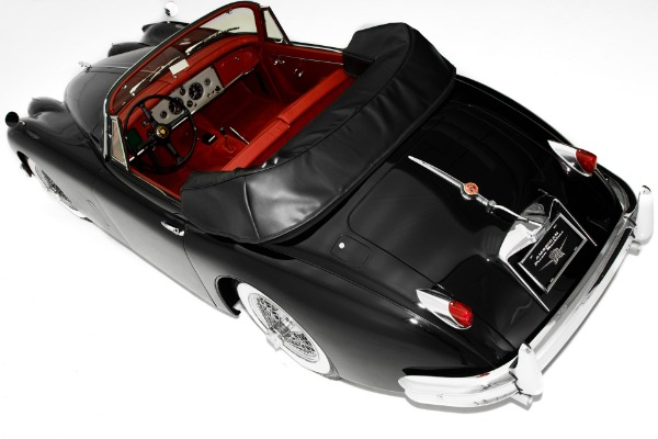 For Sale Used 1959 Jaguar XK150 Black, Red Leather, Stunning! | American Dream Machines Des Moines IA 50309