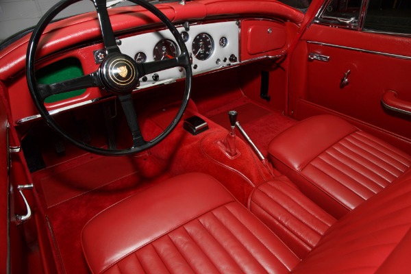 For Sale Used 1959 Jaguar XK150 Black, Red Leather, Stunning! | American Dream Machines Des Moines IA 50309